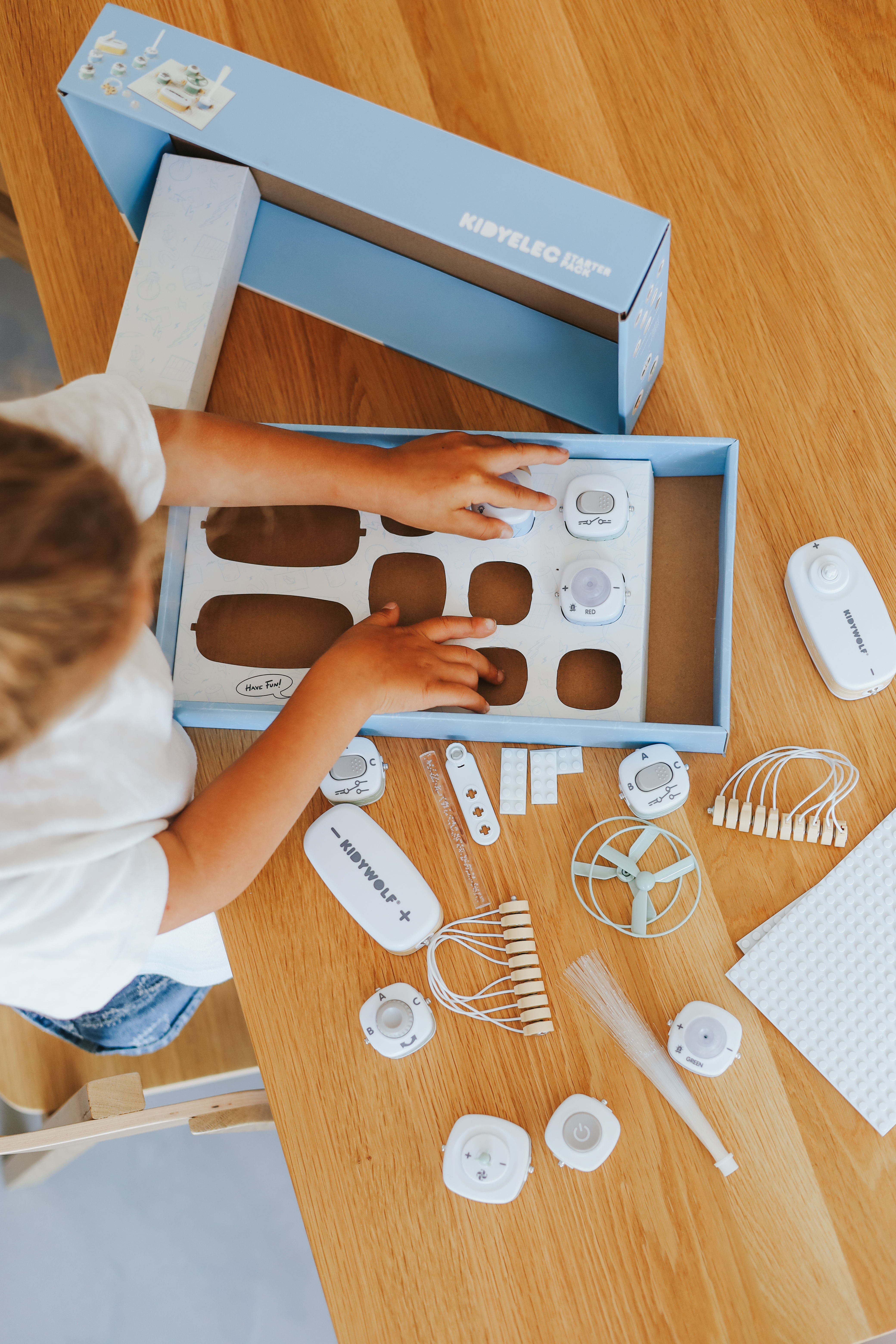 Kidywolf Kidyelec starter, 11 delig, Electricitieits experimenten