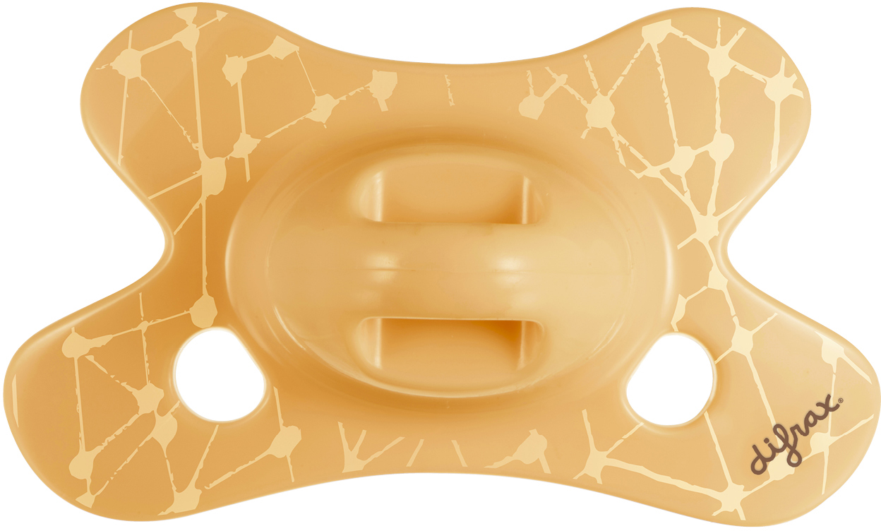 Difrax Fopspeen Natural 0-6 m Apricot Grid