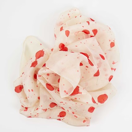 Awoc Sjaal Raindrops Rood-Wit