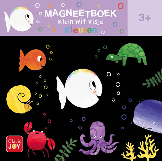 Magneetboek Klein wit Visje - Kleuren - Van Genechten  3+