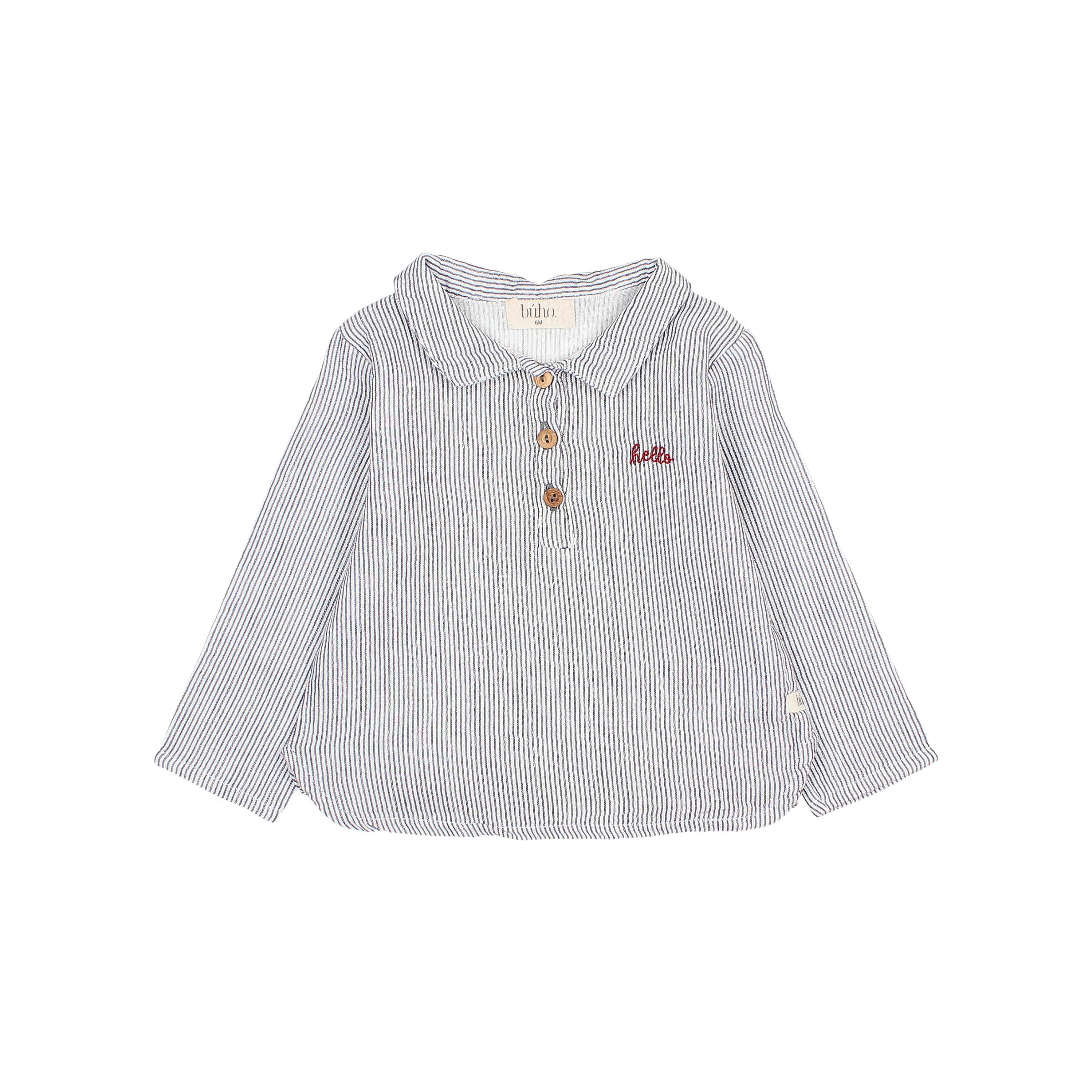 BUHO / baby / stripes shirt / only - 6 M