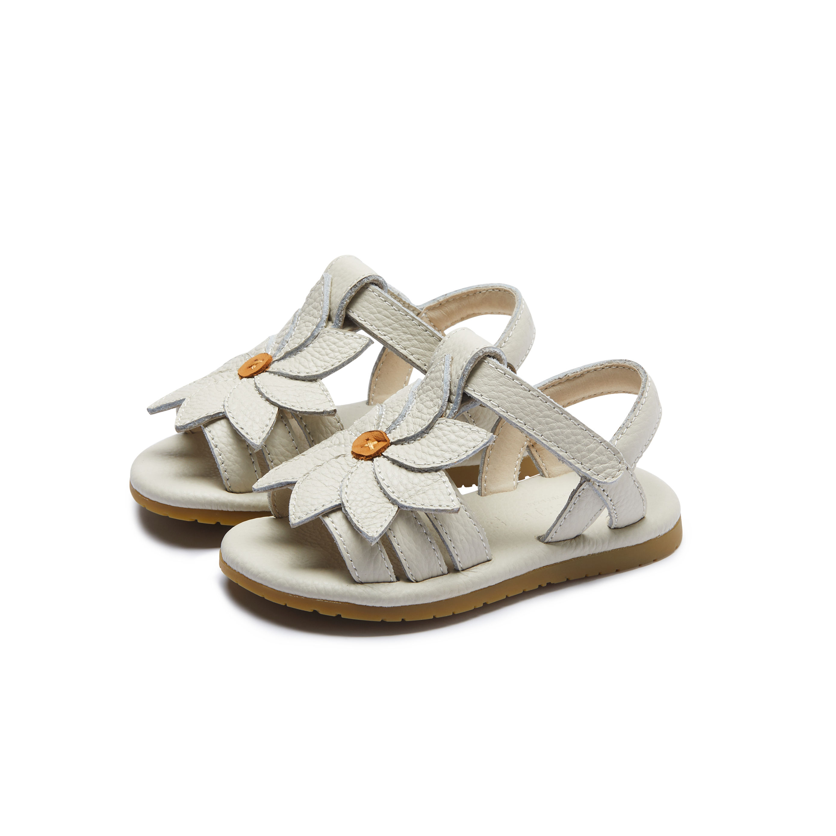 Donsje Sandaal Jiles Fields Daisy Off White Leather - Maat 21