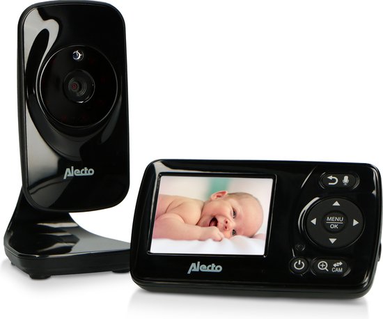 Alecto Babymonitor DVM-71 met Camera & 2.4 Scherm Zwart