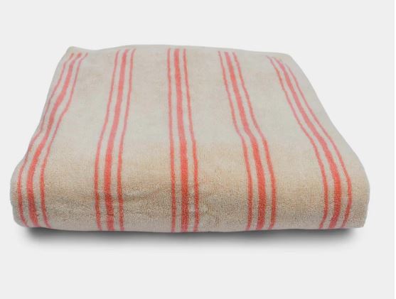 Homehagen / handdoek 100x150 / rose retro stripe
