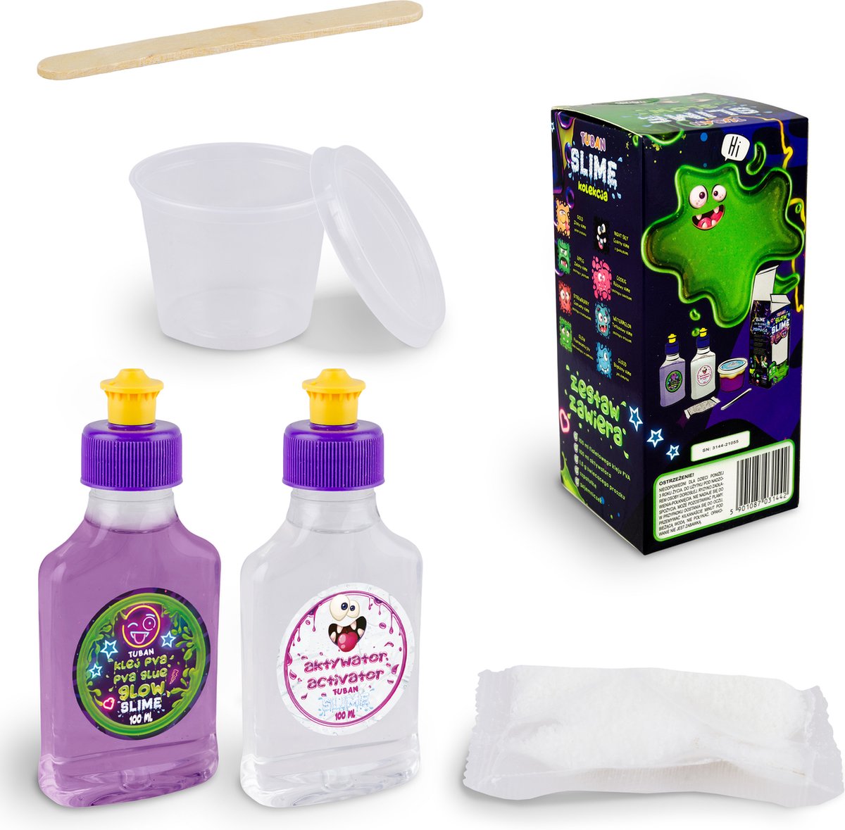 Tuban DIY Set Slijm Glow In The Dark