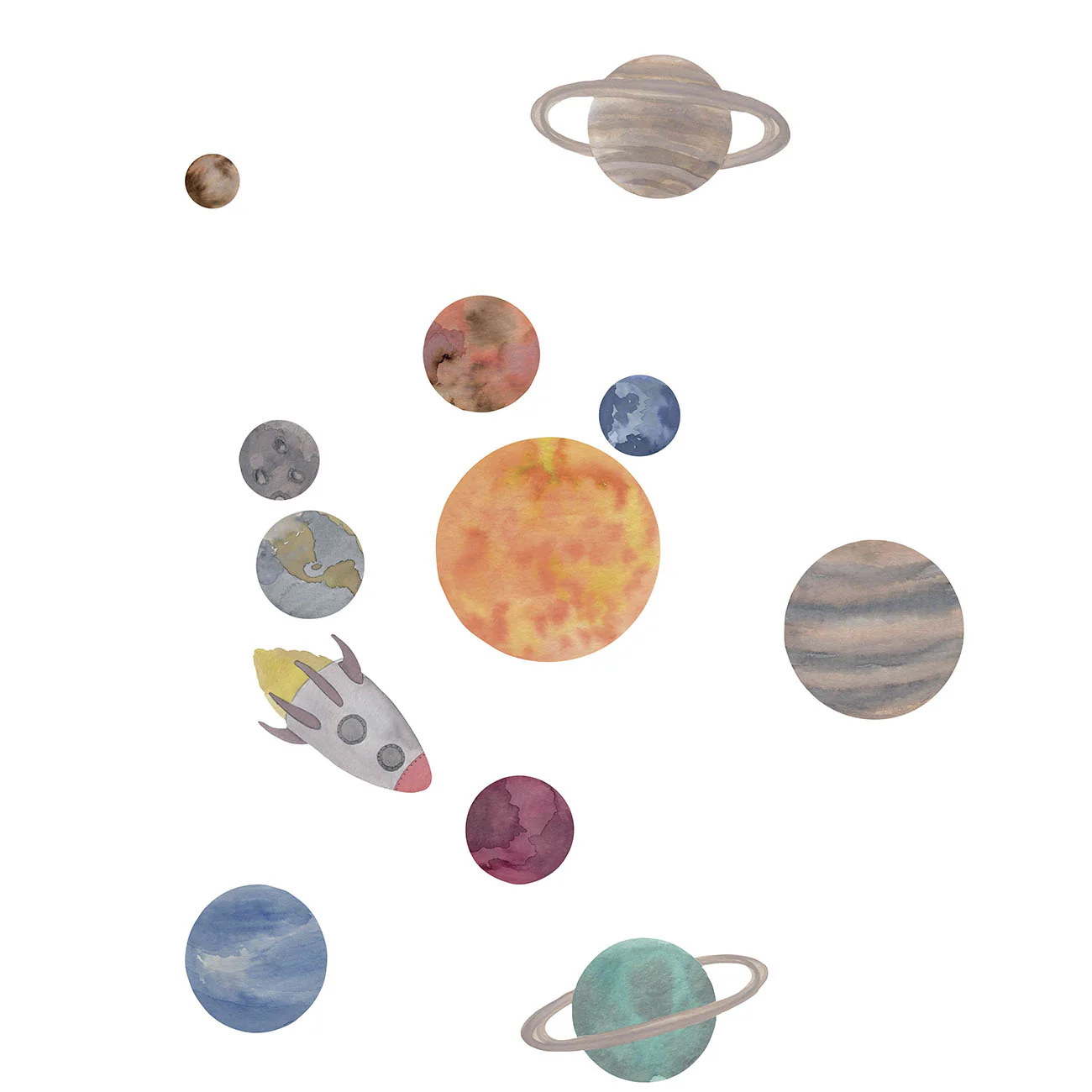 That's Mine Muursticker Solar System Multicolor