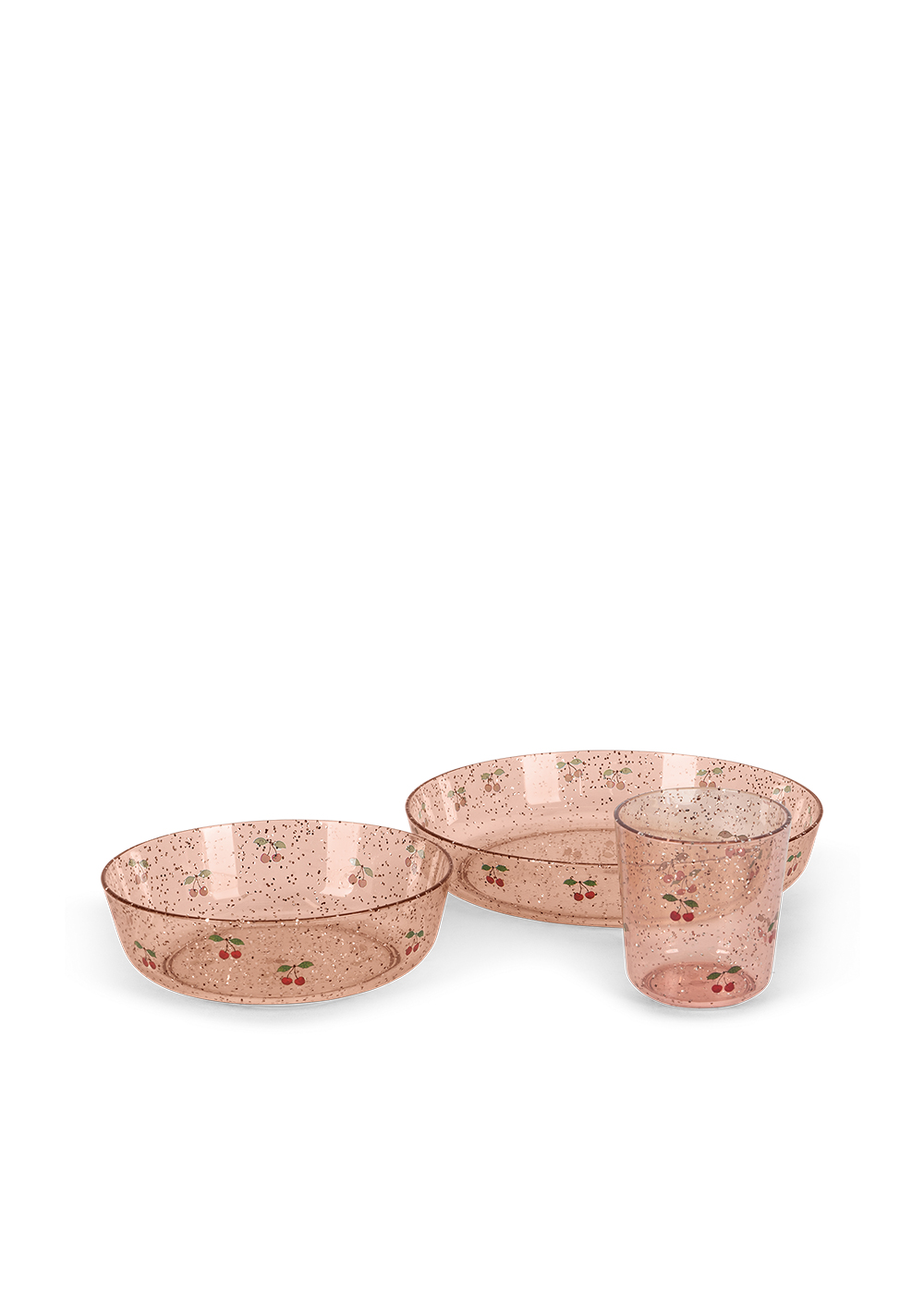 Konges Slojd Eetset Sparkly Bord + Kom + Beker