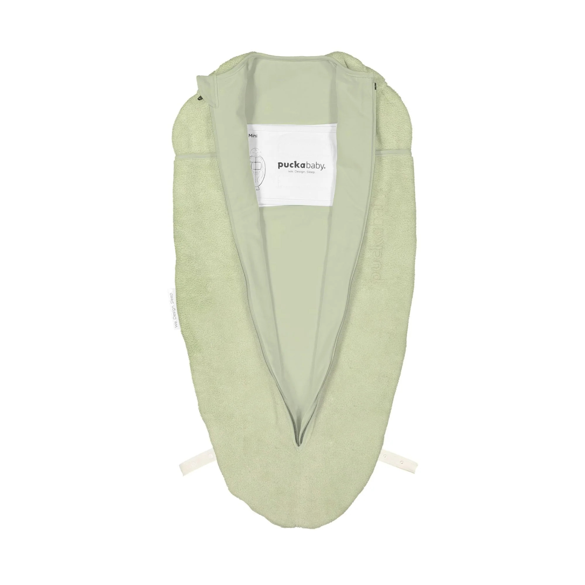 Puckababy Inbakerslaapzak Original Mini Teddy Olive 3-6 maand - Tog 2.0