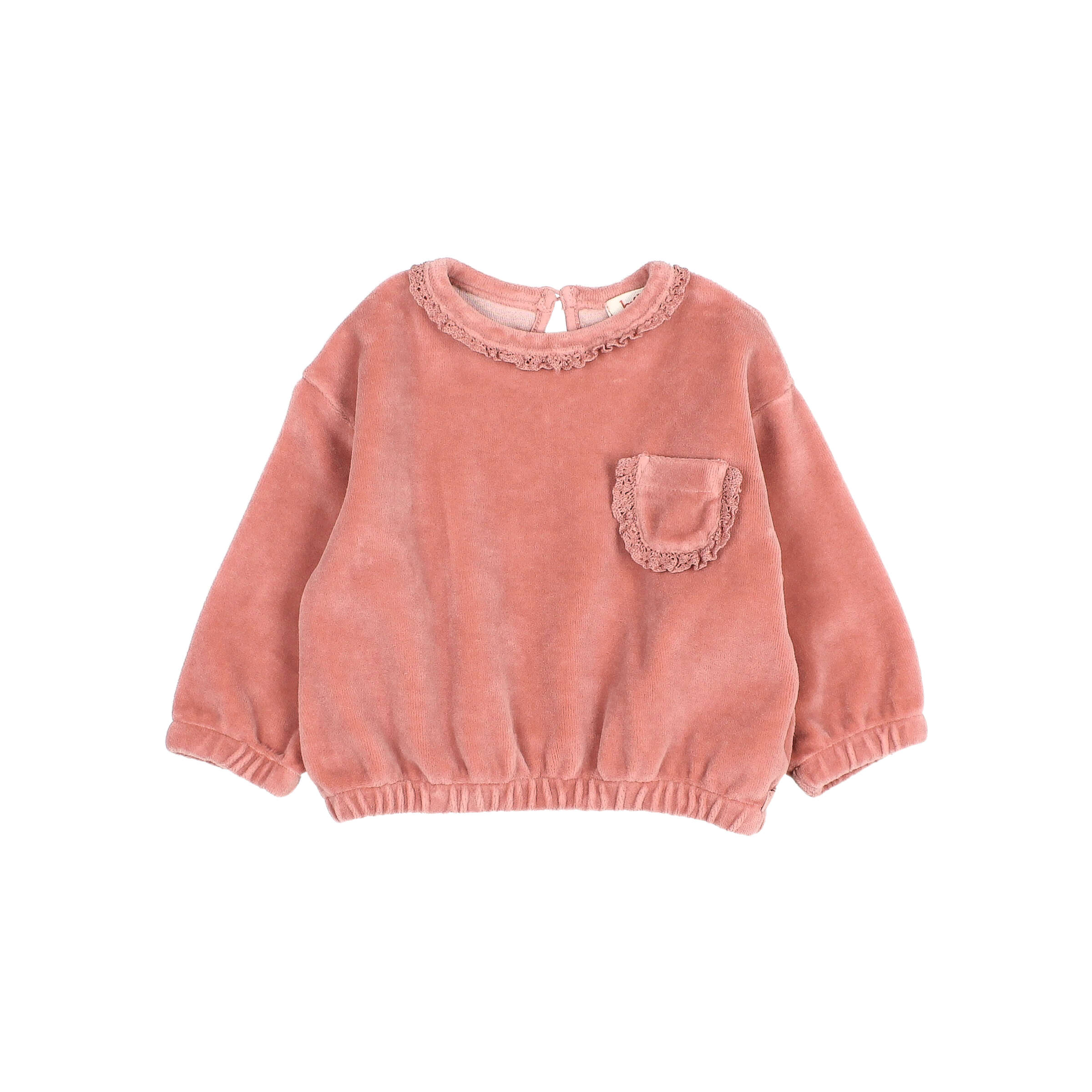 Buho Baby Sweater Velvet Peony