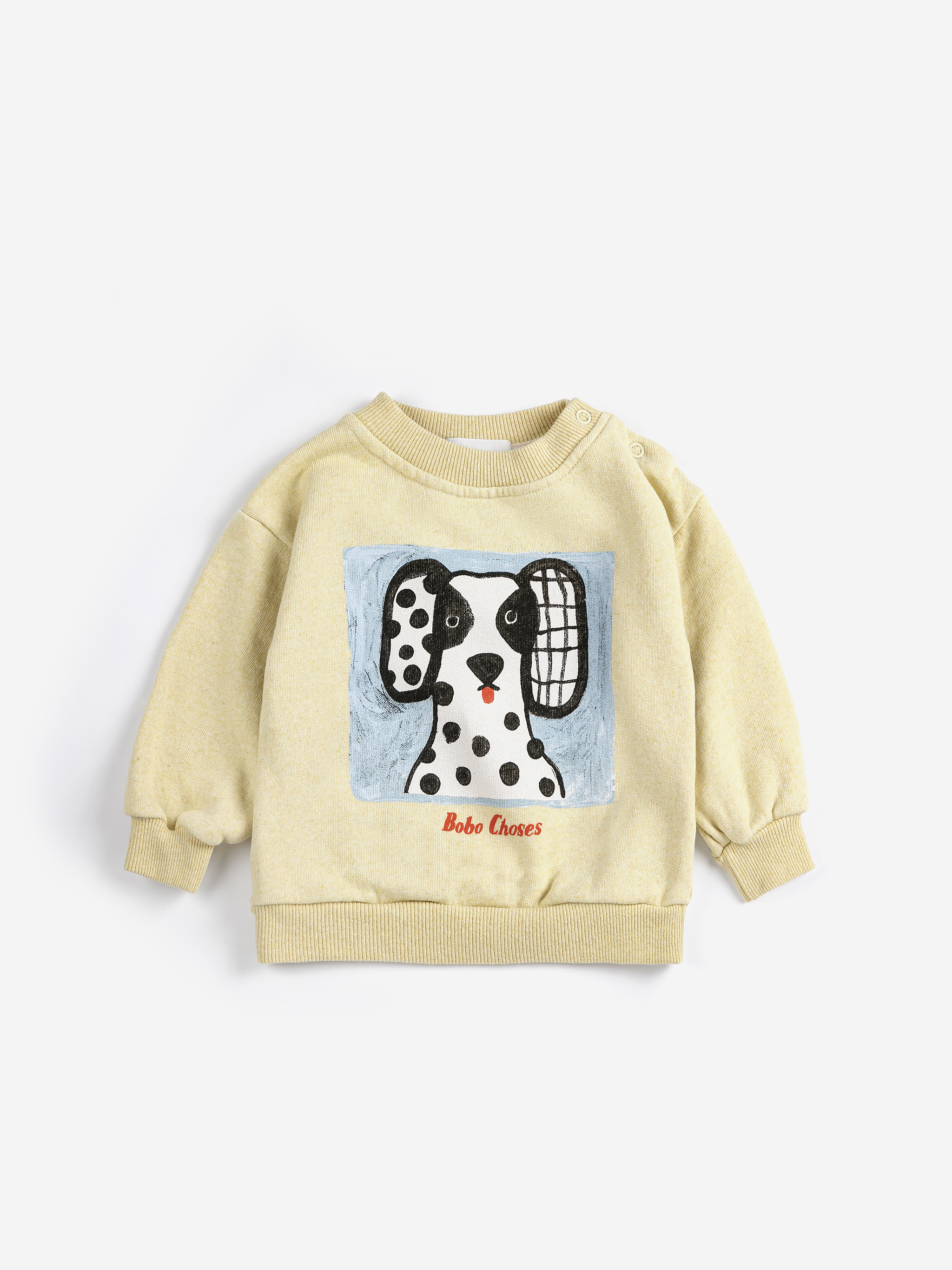 Bobo Choses Baby Sweater Van Dog Yellow