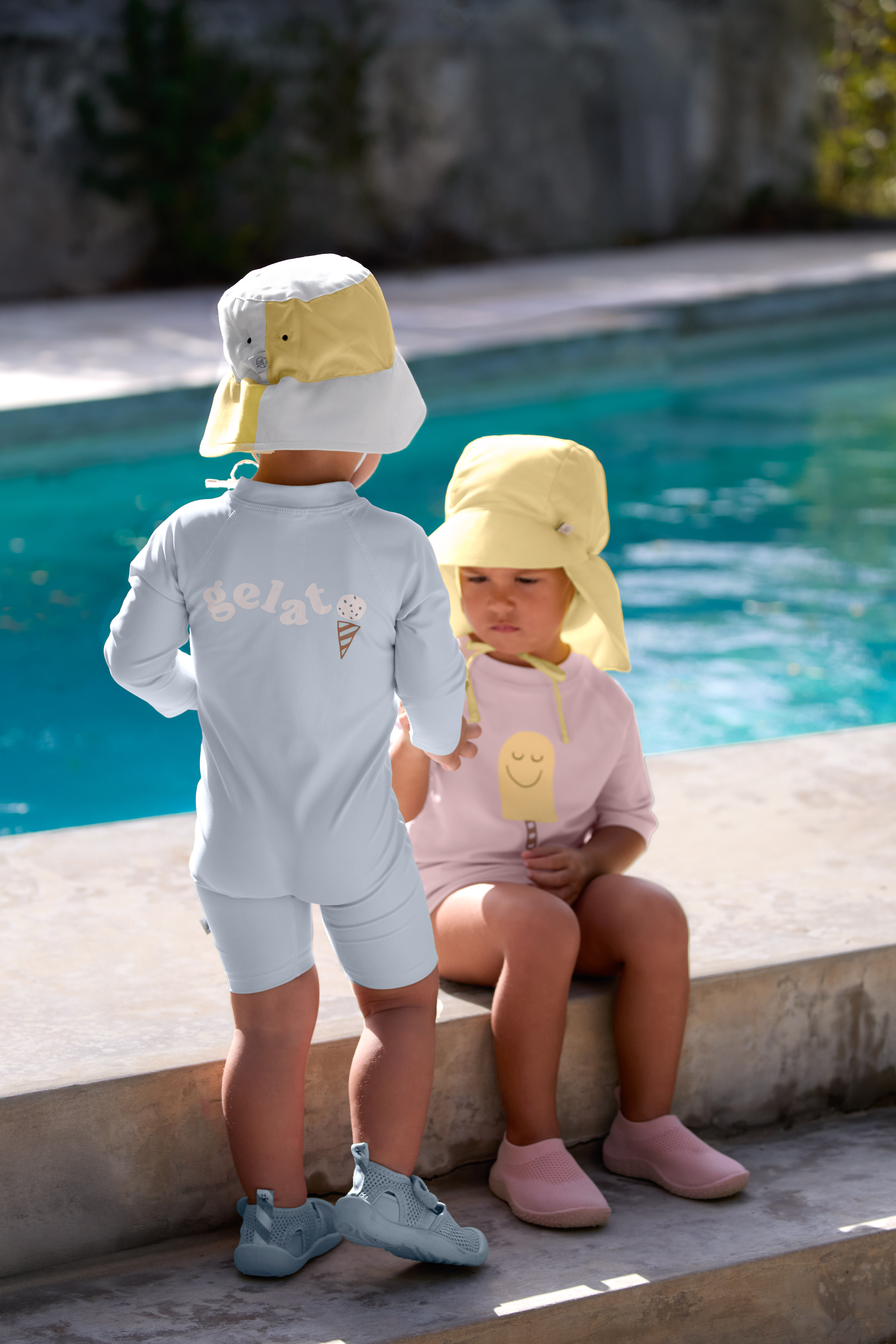 Lässig Sunsuit UV Lm  Ice Cream-Illusion Blue - 3 maand