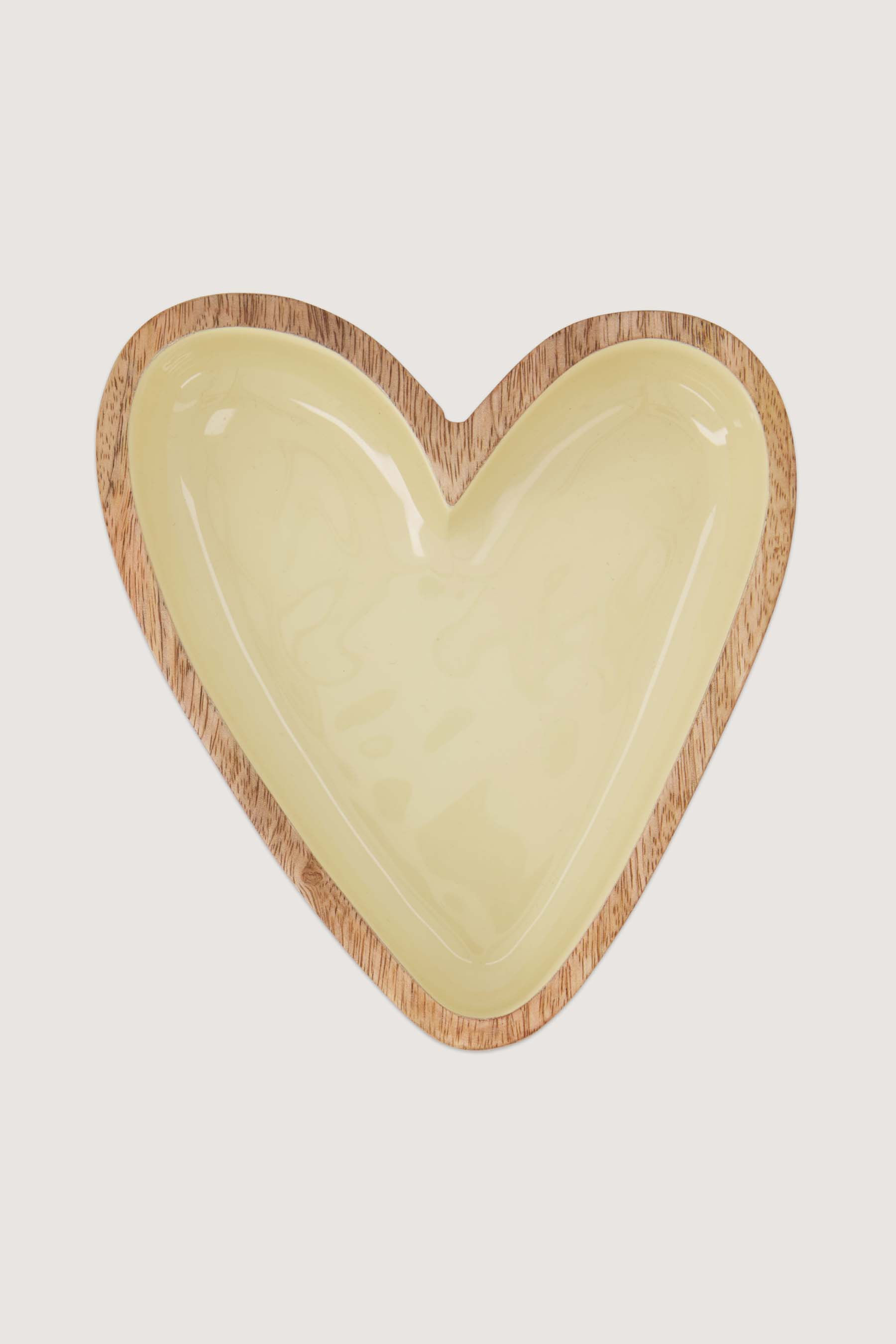 Zusss Kom Hartvormig Mangohout 15x14x4 cm