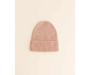 Hvid Baby Beanie Fonzie Rose Newborn