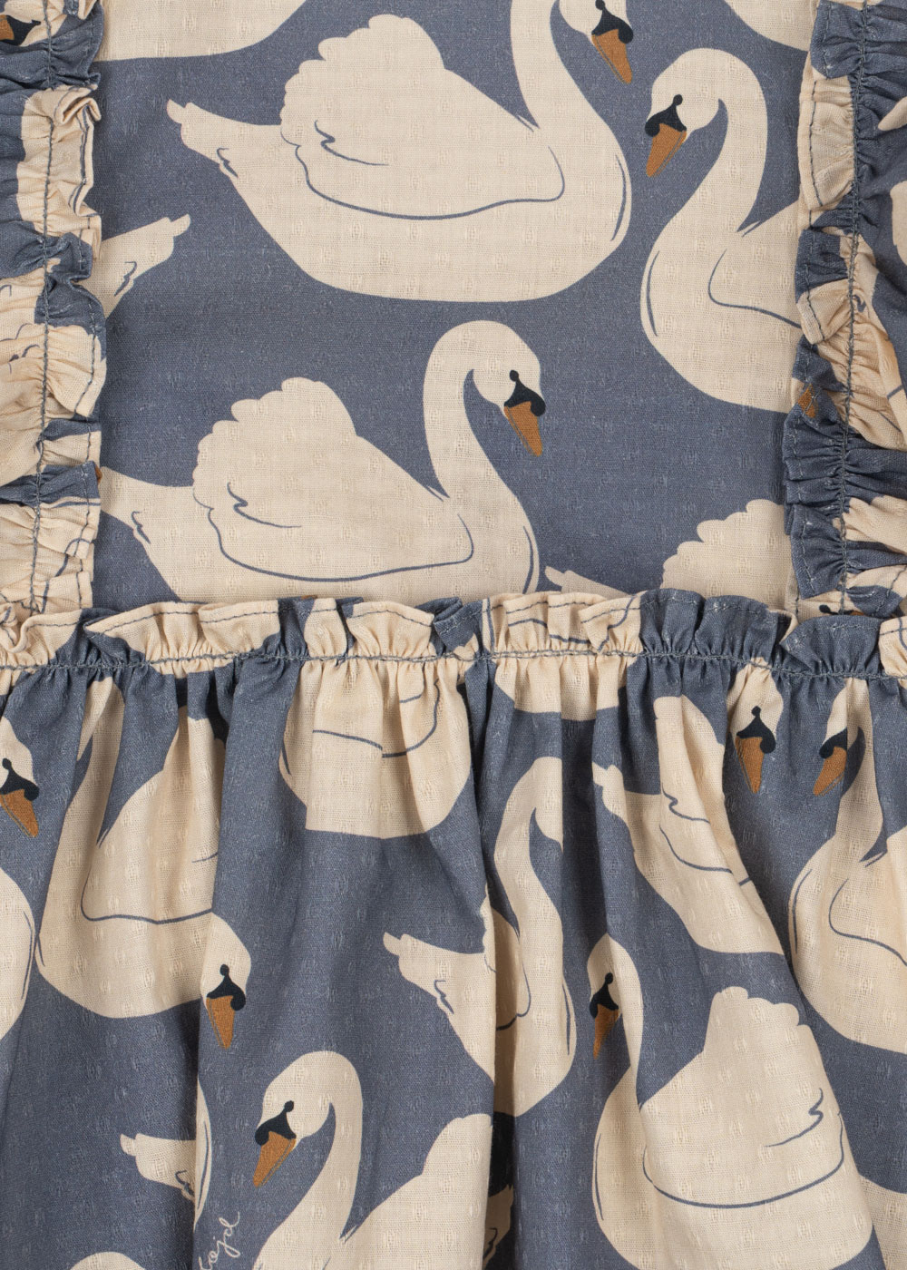 Konges Slojd Kids Kleed Evia Lm Gots Swan - 4 jaar