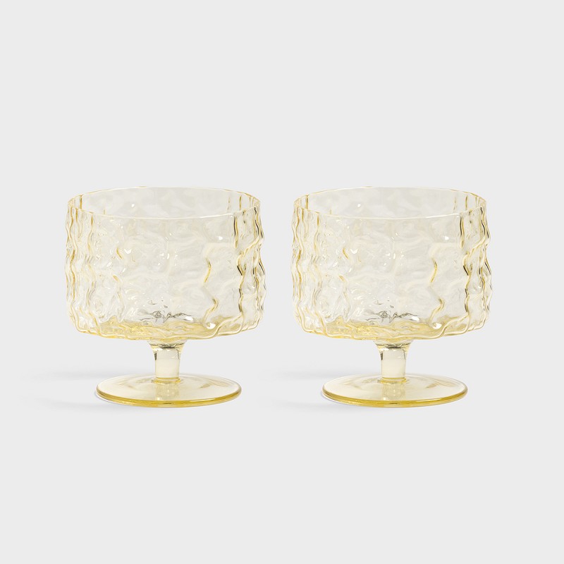 Klevering / coupe / set van 2 / yellow