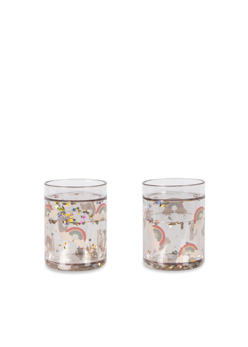 Konges Slojd Beker Glitter Rainbow - 2 stuks