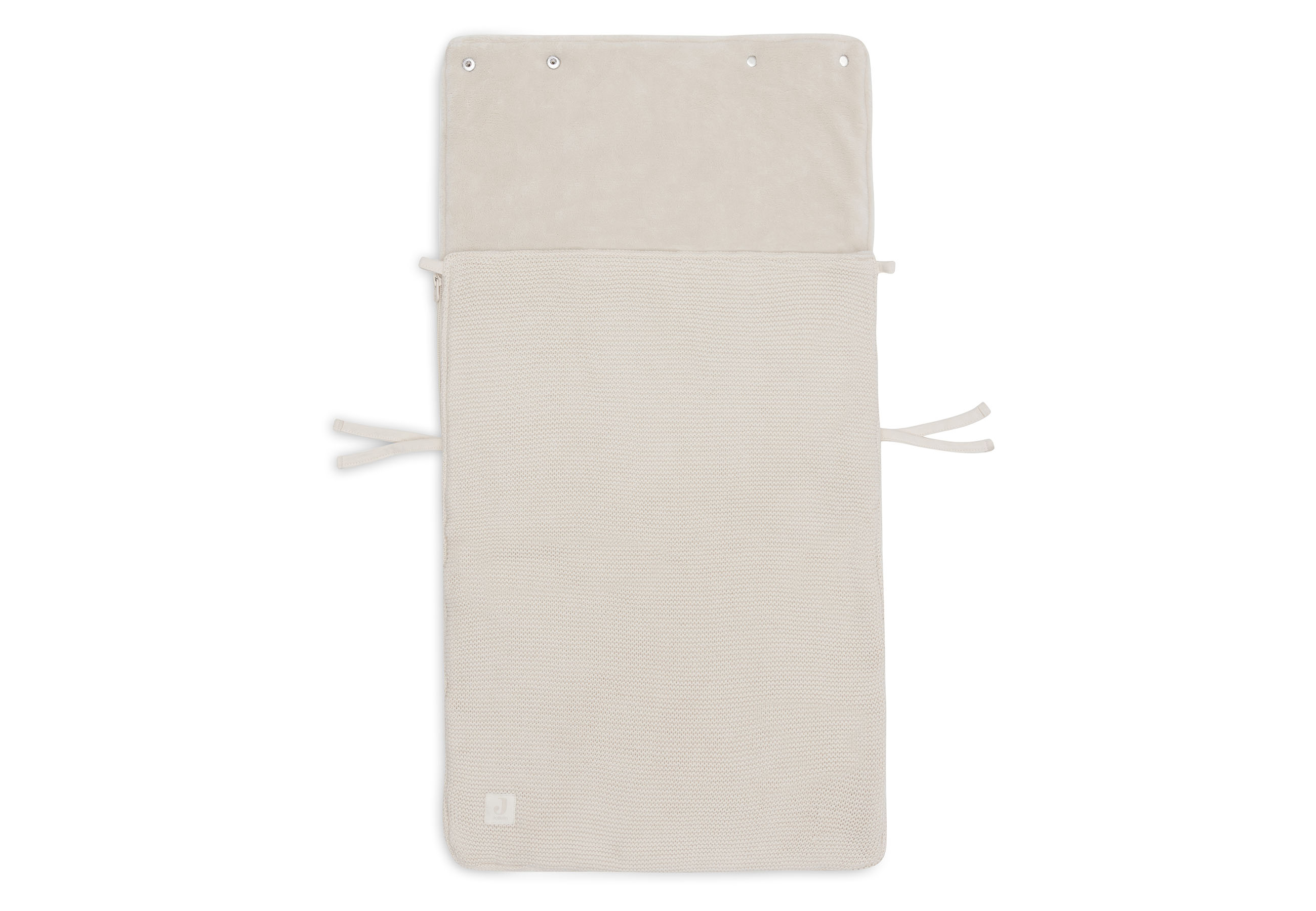 Jollein Voetenzak Groep 0+ 3-5 Punts Gordel Basic Knit Oatmeal