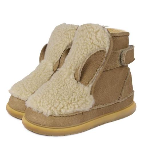 Donsje Schoen Roumi Alpaca Beige Curly Faux Fur