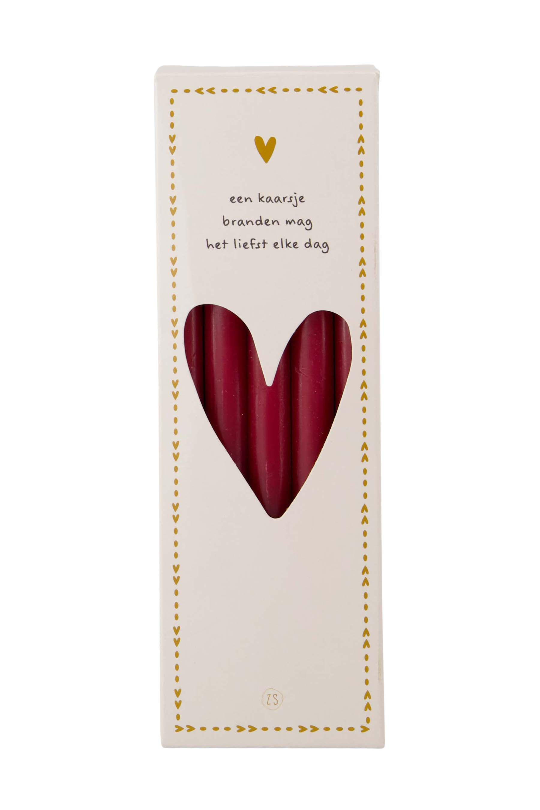 Zusss Kaars Fijn  Port 17 cm - 10 stuks