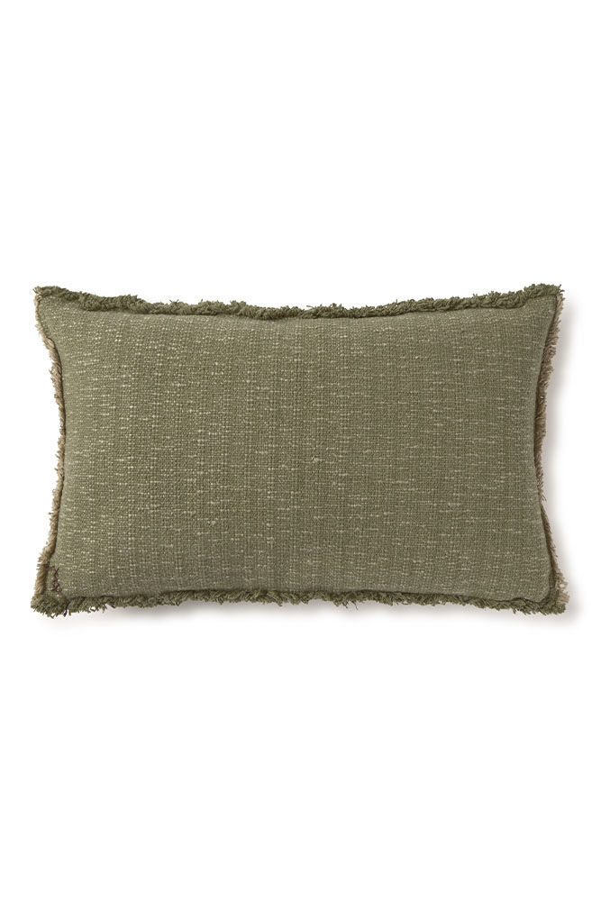 Lorena Canals Kussen Handloom Rechthoekig Khaki 30x50 cm