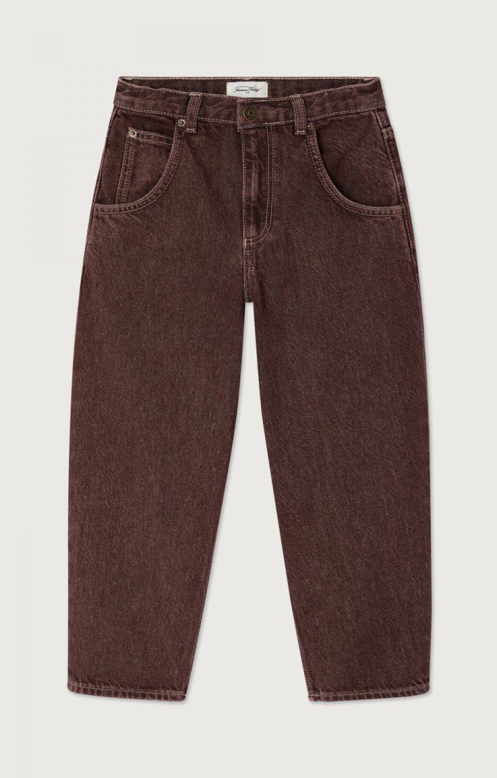 American Vintage Kids Jeans Oshow Balloon Lang Raisin