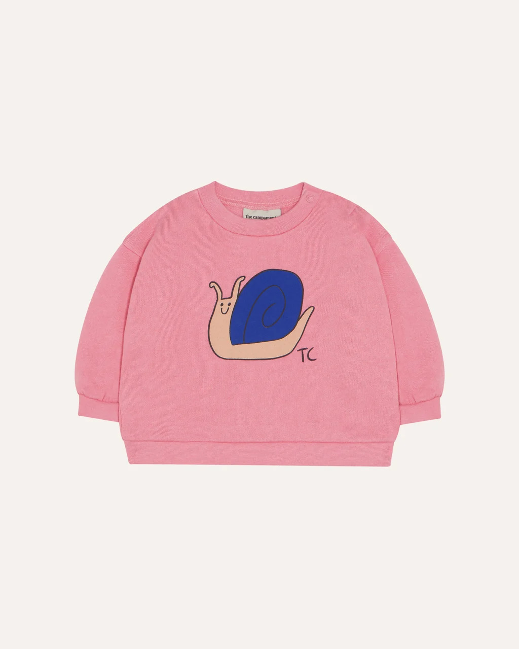 The Campamento Baby Sweater Snail Roze