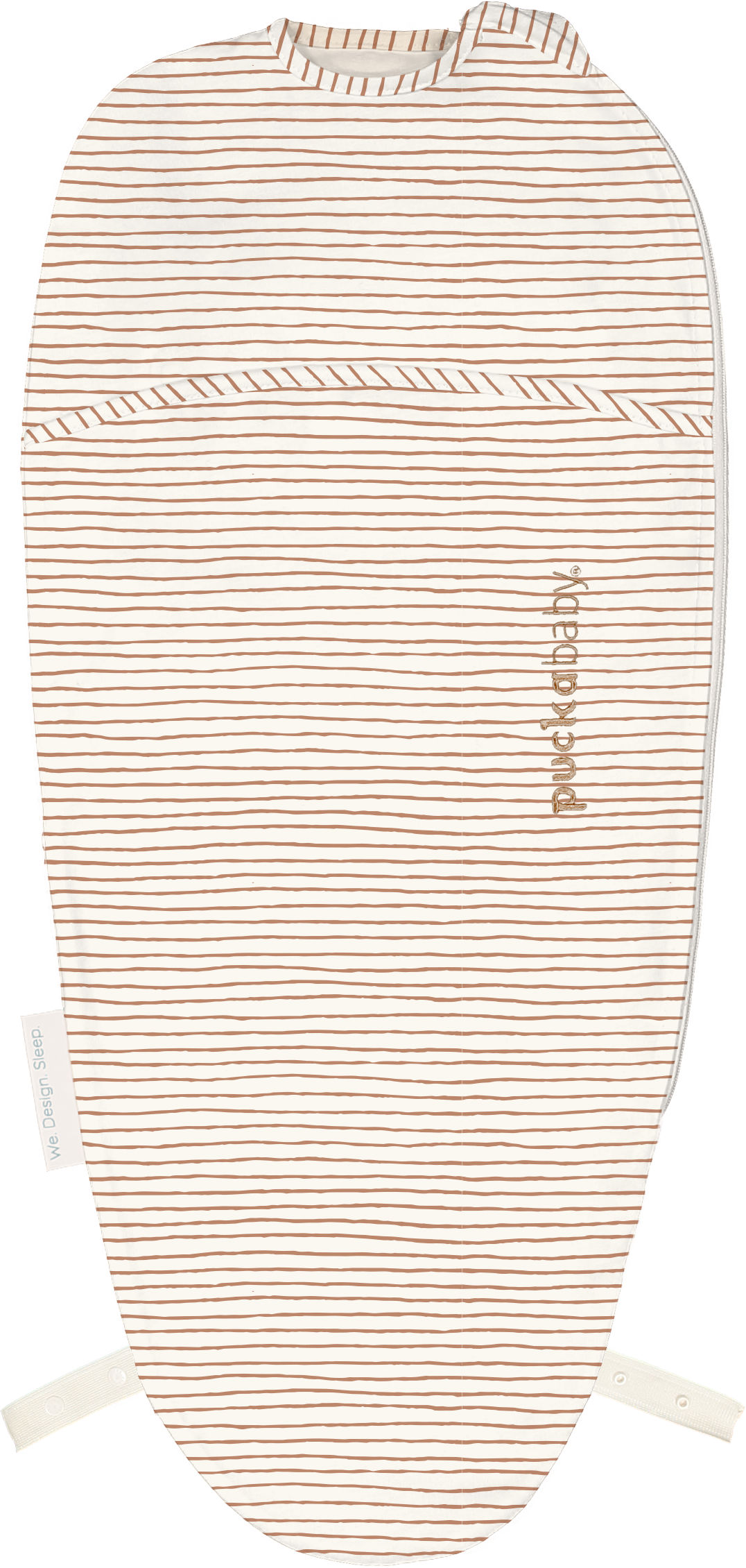 Puckababy Inbakerslaapzak Original Piep Cotton Hazel Stripes 0-3 maand - Tog 0.5