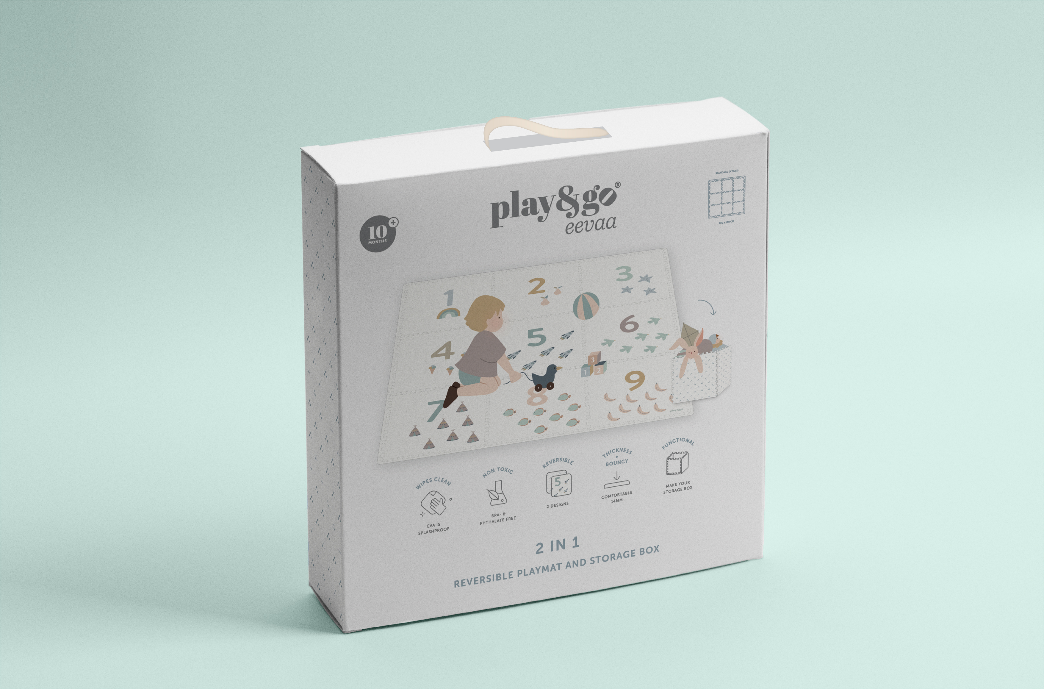 Play & Go Puzzelmat Tiloo Eevaa Numbers 180x180 cm