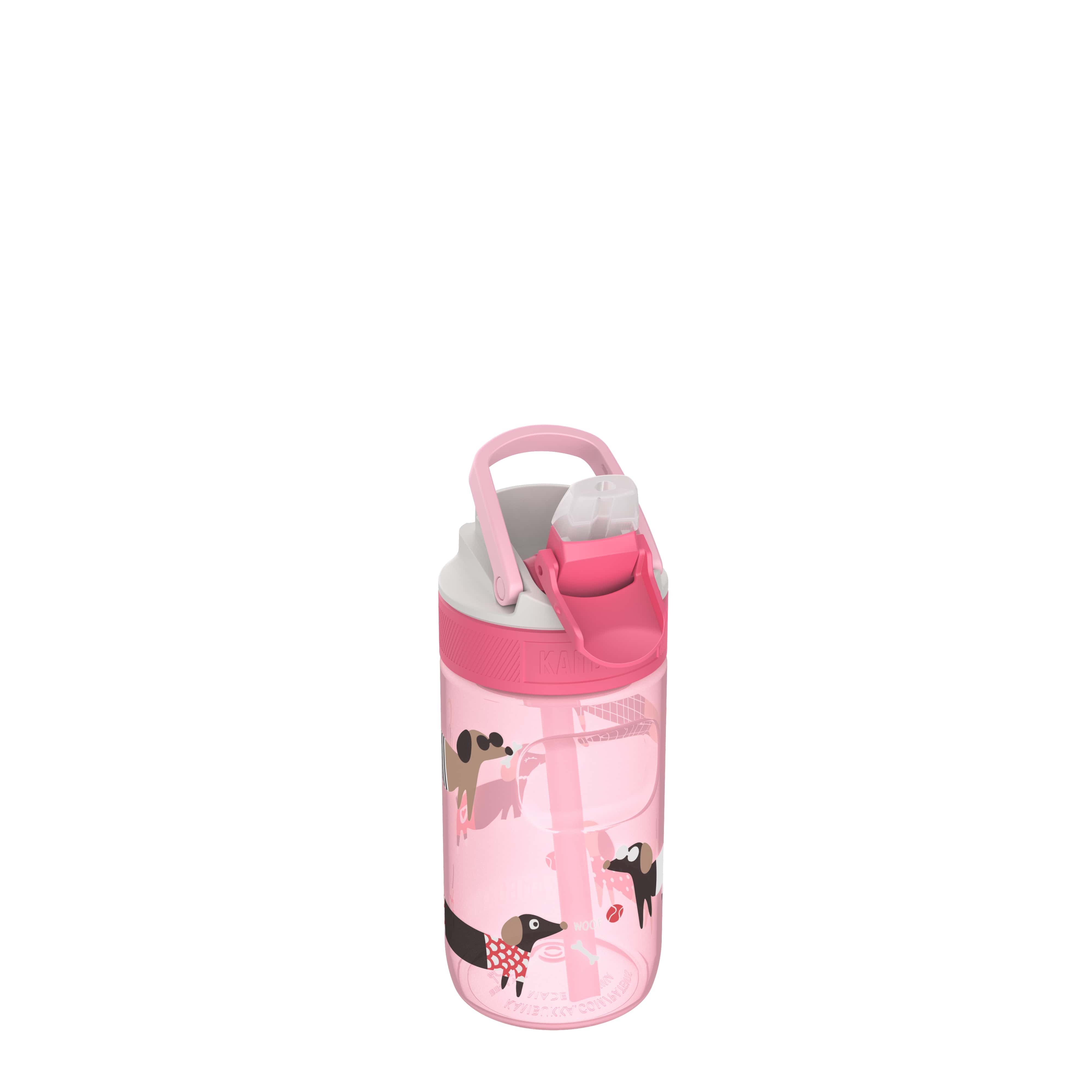 Kambukka Drinkfles Lagoon 400ml Diva Dogs - met Rietje in Deksel - 50% Recycled PET