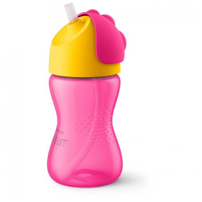 Philips Avent Drinkbeker met Rietje 300 ml - Girl Roze