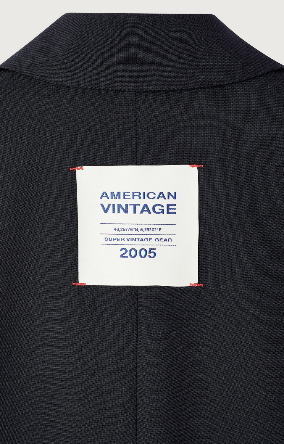 American Vintage Adult Blazer Ayany Ample Logo Mixte Navy - x-small