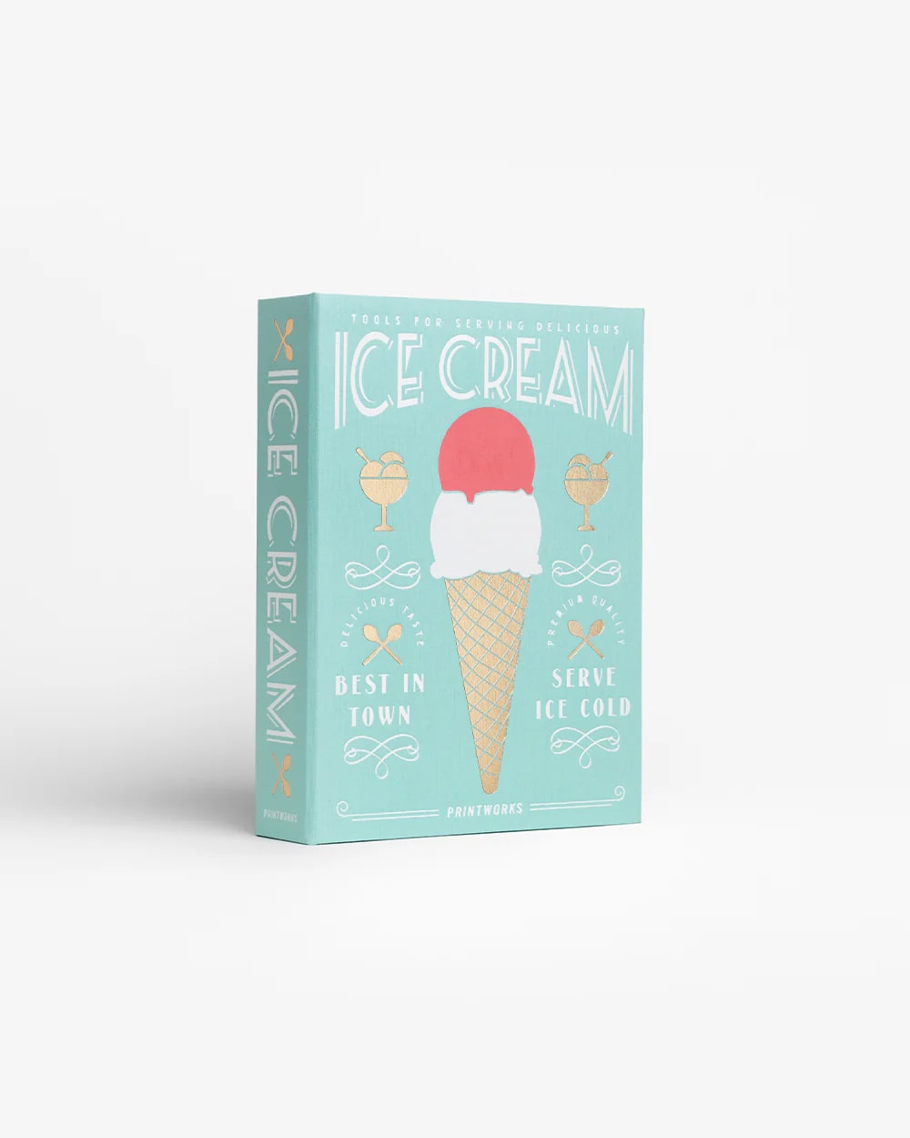 Printworks The Essentials Ice Cream Tools - IJsschep, 2 Hoorntjesvormen en 2 Strooischepjes