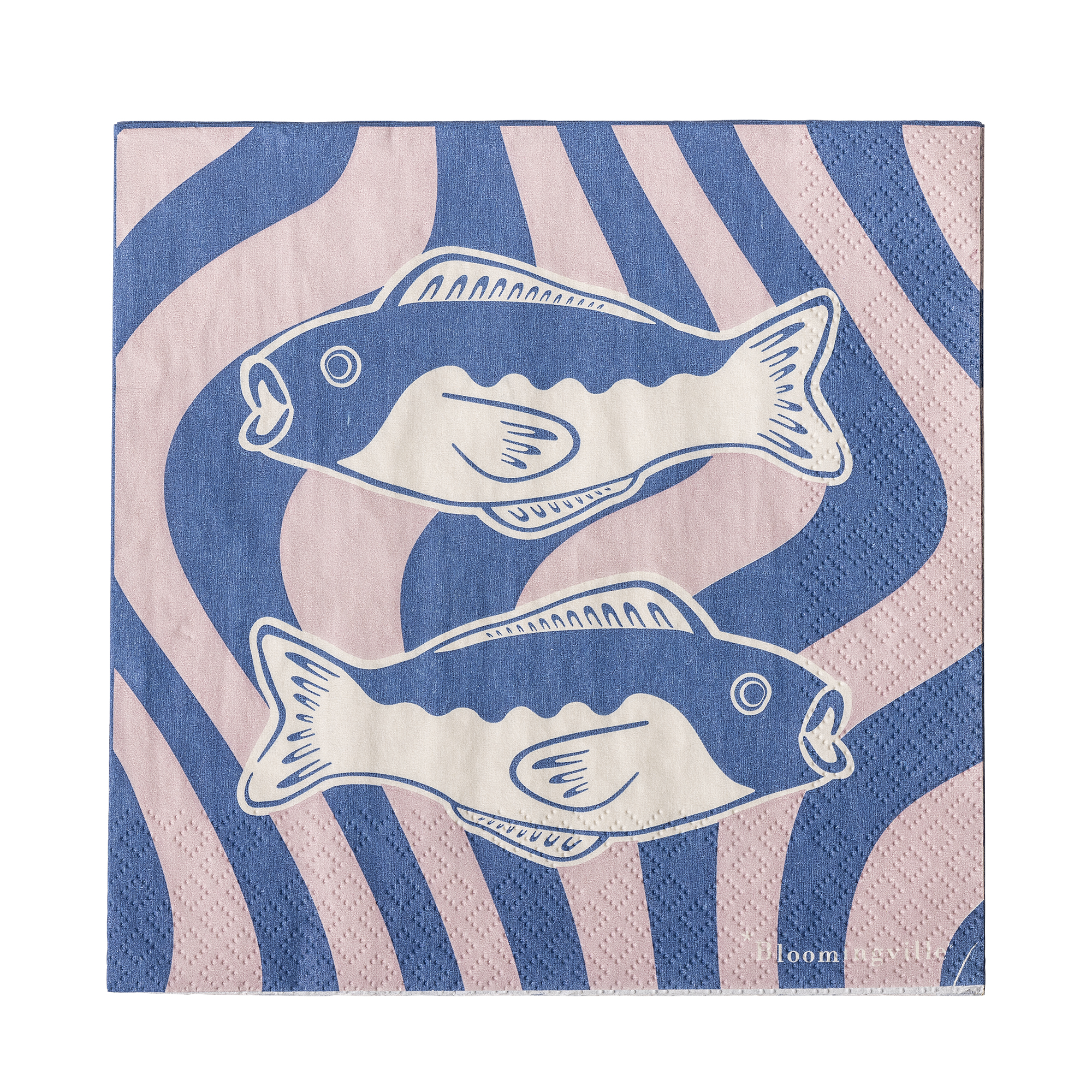 Bloomingville Servet Remy Blauw 33x33 cm