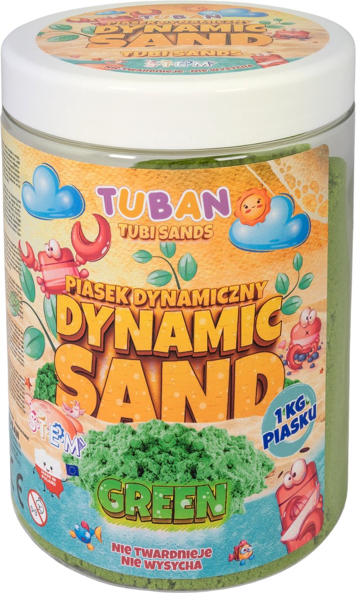TUBAN / dynamisch zand 1 KG / groen
