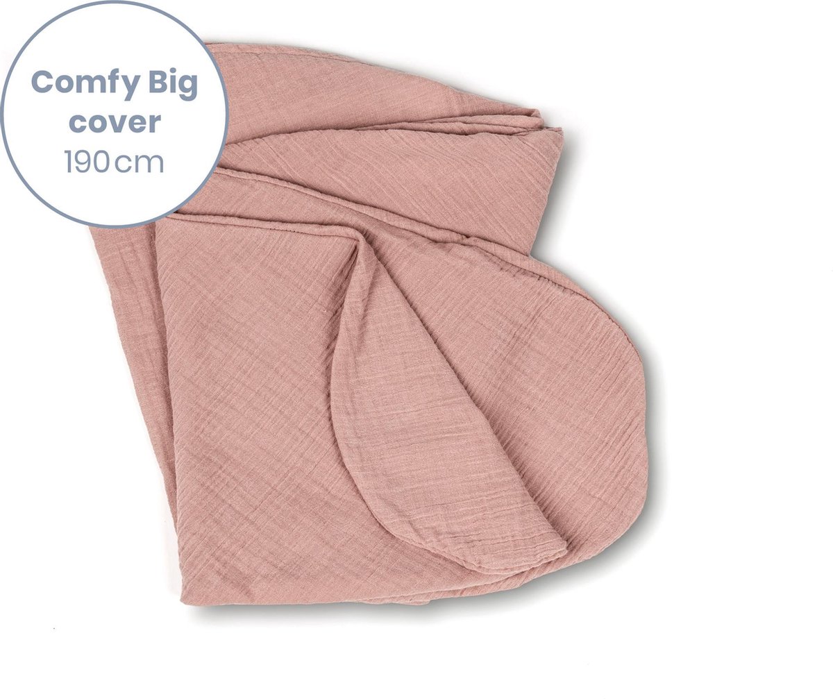 Doomoo Basics Cover Voedingskussen Comfy Big Tetra Pink