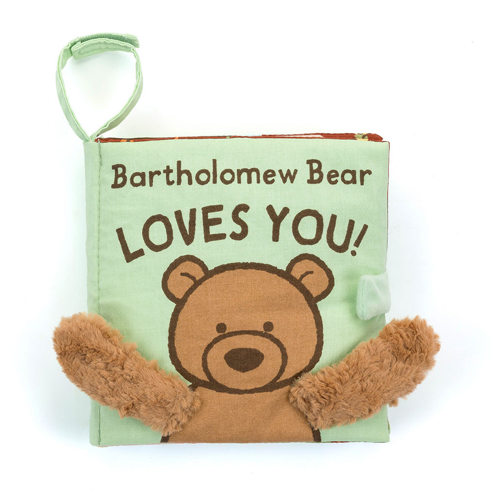 Jellycat Boek Bartholomew Bear Loves you 15x15x5 cm