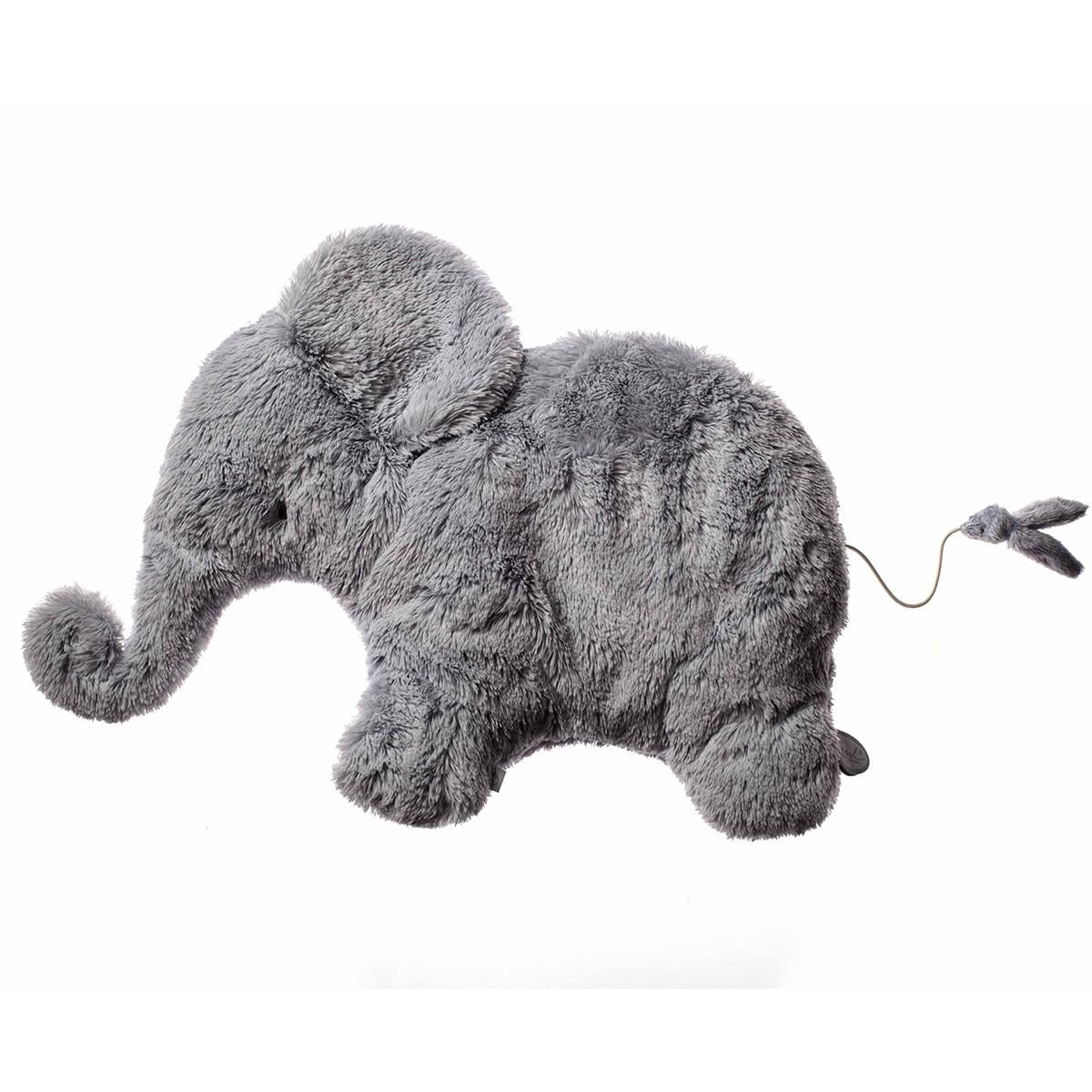 Dimpel Knuffel Oscar Olifant Muzikaal Lichtgrijs 42 cm