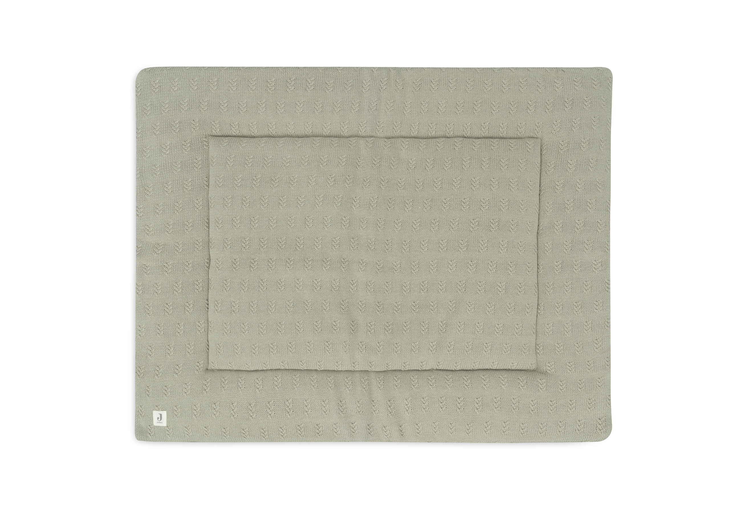 Jollein Parkligger Grain Knit Olive Green 75x95 cm