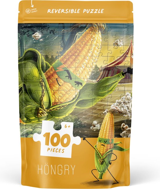 Hongry Puzzel Supernacho - Omkeerbaar -100 stukjes