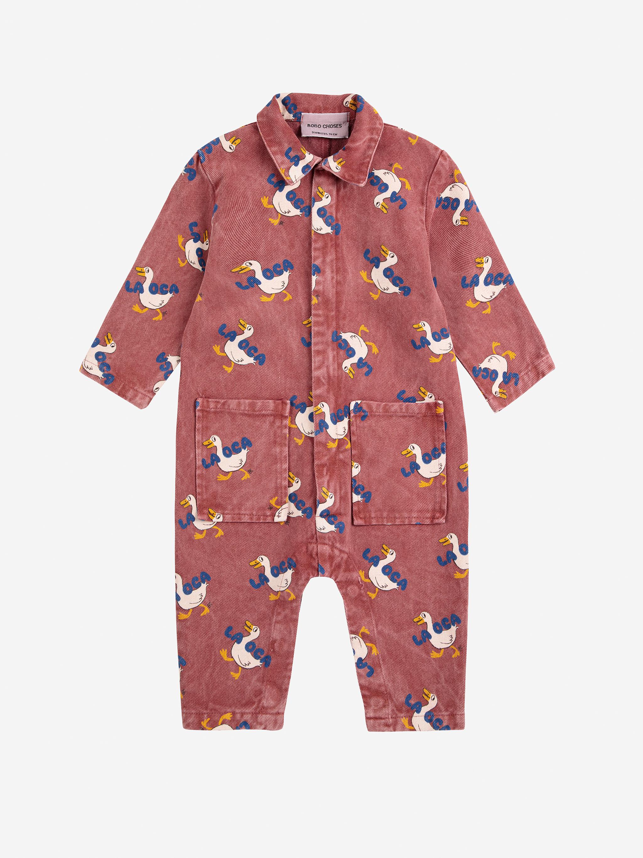Bobo Choses Overall La Oca All Over Print Woven Brown
