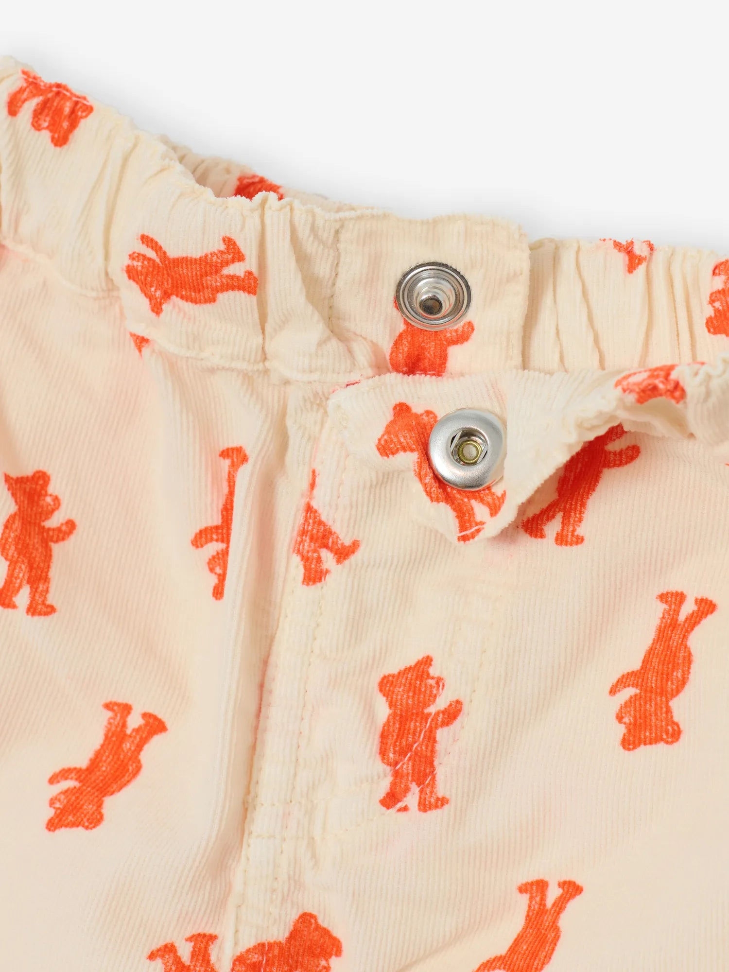 Bobo Choses Baby Broek Softpaw Denim Monster All Over Light Pink