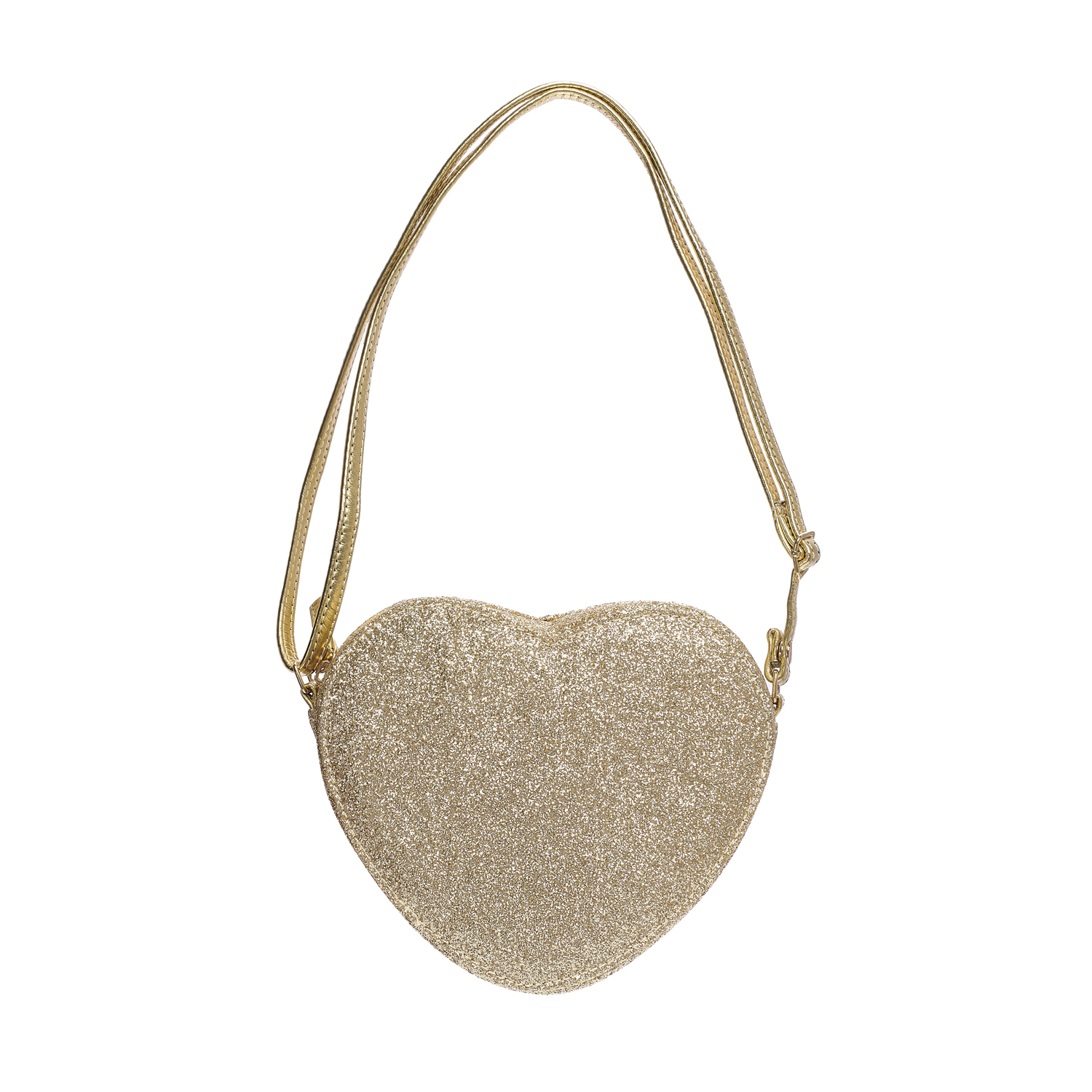 Rockahula Handtas Love Heart Glitter Goud 18x16x6 cm