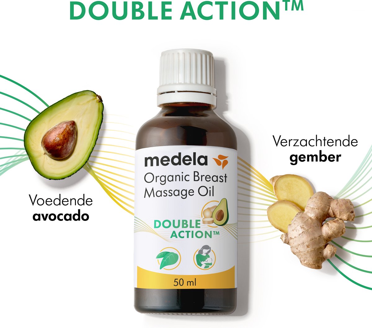 Medela Borstmassageolie Purelan Biologisch 50 ml