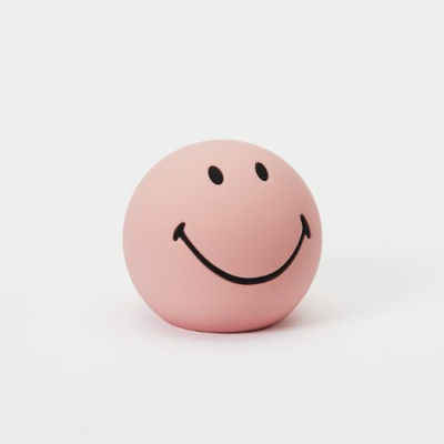 Mr.Maria Mini LED Lamp Smiley Pink Bundle of Light - Soft Silicone - 15 min Timer - 12x11 cm