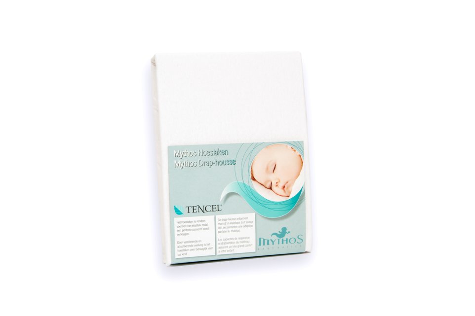 Mythos Hoeslaken Tencel Wit 70x140 cm