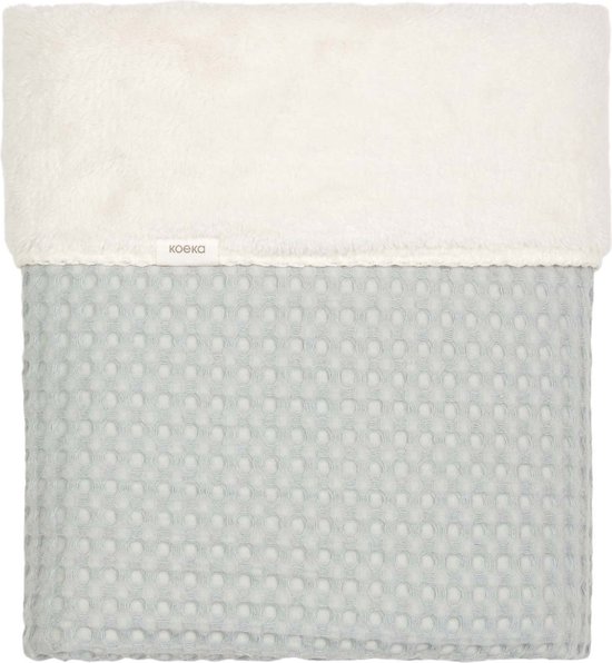 Koeka Deken Wieg Oslo Wafel-Teddy Ocean Air 75x100 cm