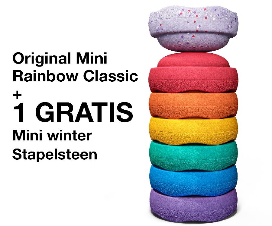 Stapelstein Rainbow Set Winter Special Mini Rainbow Classic
