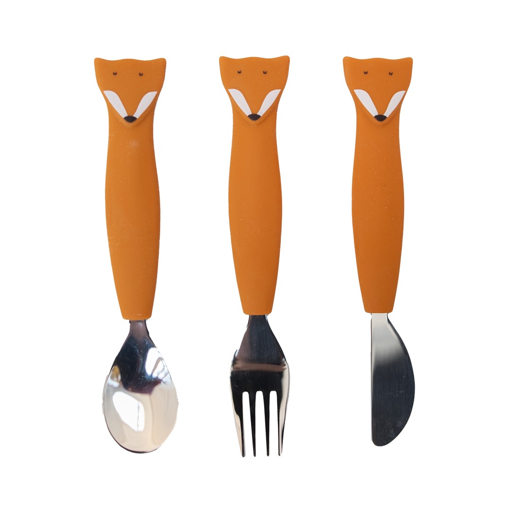 Trixie Bestekset Mr. Fox Silicone