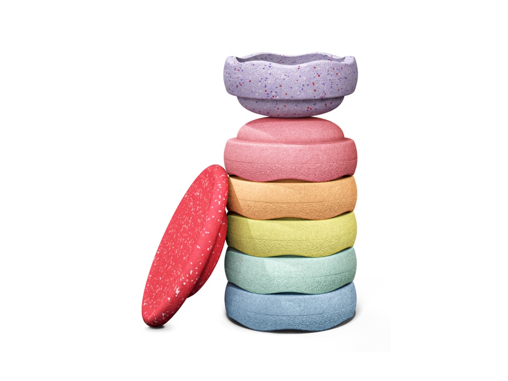 Stapelstein Rainbow Set Winter Special Pastel