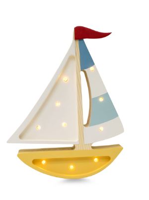 Little Lights Lamp Zeilboot Mustard